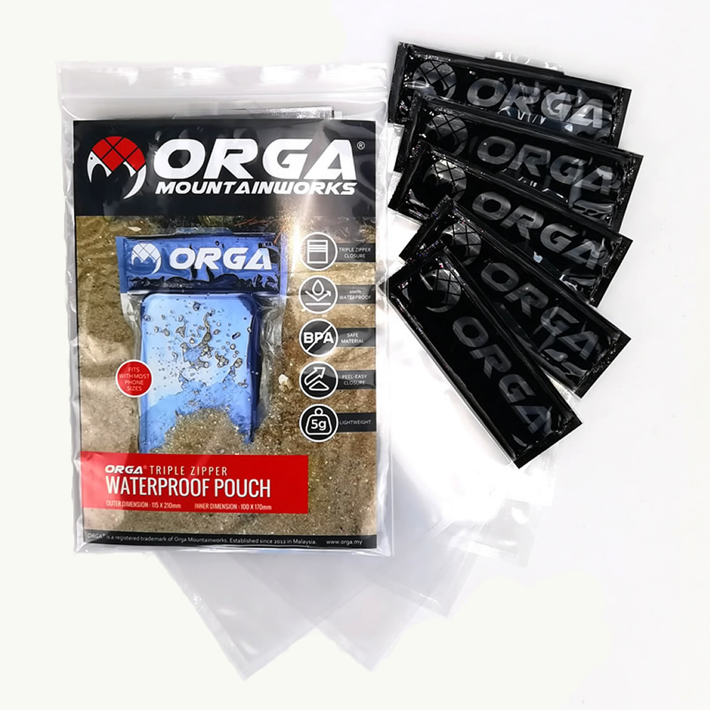 Orga Triple Zipper Waterproof Pouch